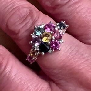 JTV Multicolor Gemstone Ring